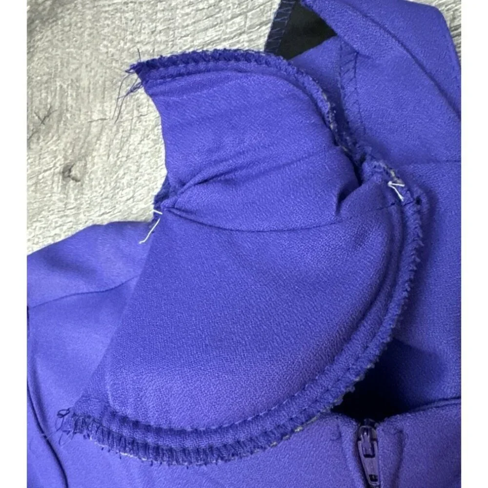 Vintage Betsys Things Dress‎ Womens 10 Purple Long Pleated Modest 90s Retro NEW - Picture 15 of 15